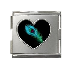 Shree Krishna, Feather, Lord, Rainbows Mega Link Heart Italian Charm (18mm)