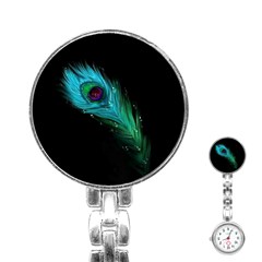 Shree Krishna, Feather, Lord, Rainbows Stainless Steel Nurses Watch