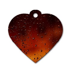 Water Drops, Lui, Amazing Dog Tag Heart (two Sides)