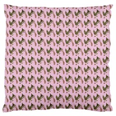 Fern Pattern 2 Pink Large Cushion Case (one Side)