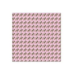 Fern Pattern 2 Pink Satin Bandana Scarf 22  X 22 