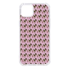 Fern Pattern 2 Pink Iphone 14 Plus Tpu Uv Print Case by snowwhitegirl