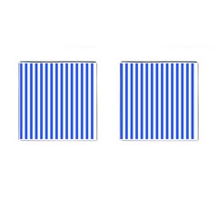 Blue Stripes, Sticker, Stickers Cufflinks (square)