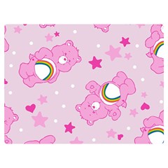 Cheer Bear Pink, Care, Care Bears, Cartoon Premium Plush Fleece Blanket (extra Small)