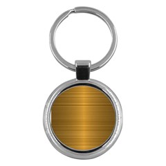 Gold, Desenho, Golden, Metal, Shiny, Key Chain (round)