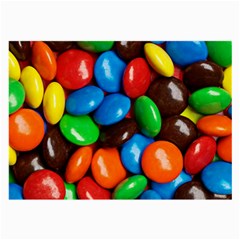 Colorful Candy Background, Close-up Large Glasses Cloth