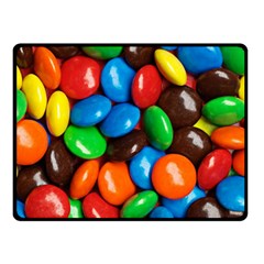 Colorful Candy Background, Close-up Two Sides Fleece Blanket (small)