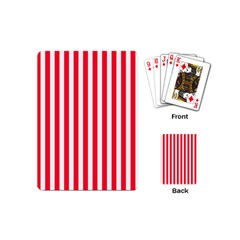 Red Stripes, Texture, Sticker, Playing Cards Single Design (mini)