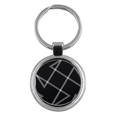 Stripes, Zigzag, Surface, Pattern, Key Chain (round)