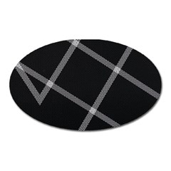 Stripes, Zigzag, Surface, Pattern, Oval Magnet