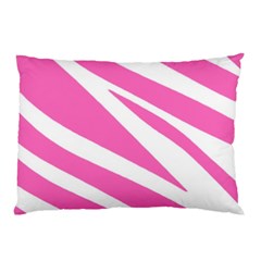 White Pink Stripes, Pattern Pillow Case