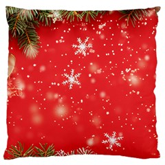 Christmas Ornament Large Cushion Case (two Sides)