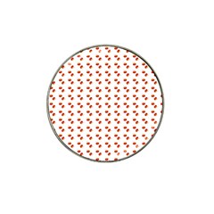 Kawaii Pumpkin Patt White Hat Clip Ball Marker (4 Pack)