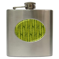 Fern Texture Nature Leaves Hip Flask (6 Oz)