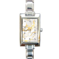 Marble Pattern Rectangle Italian Charm Watch