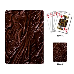 Chocolate Texture, Dark Chocolate Background Playing Cards Single Design (rectangle)