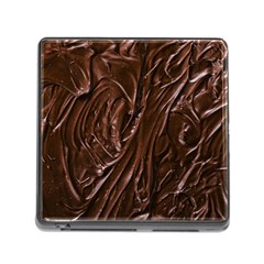 Chocolate Texture, Dark Chocolate Background Memory Card Reader (square 5 Slot)