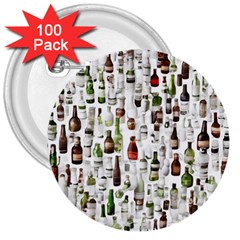 Bottle Chic Print Patterns 3  Buttons (100 Pack) 