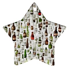 Bottle Chic Print Patterns Ornament (star)