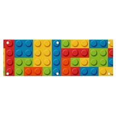 Lego Bricks, Colorful Dots Background Banner And Sign 6  X 2 