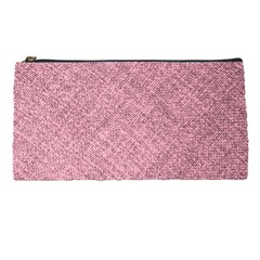 Pink Fabric Texture, Knitted Pink Texture, Pencil Case by kyorashop23