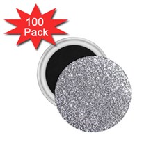 Silver Glitter Texture, Light Creative Background 1 75  Magnets (100 Pack) 