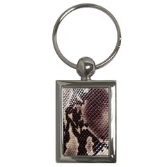 Snake Skin, Reptile Skin, Snake Skin Textures, Brown Snake Key Chain (rectangle)