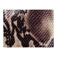 Snake Skin, Reptile Skin, Snake Skin Textures, Brown Snake Two Sides Premium Plush Fleece Blanket (mini)