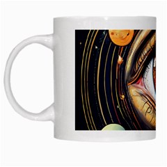 Eye Of The Universe (ai) White Mug by dflcprintsclothing