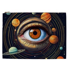 Eye Of The Universe (ai) Cosmetic Bag (xxl) by dflcprintsclothing