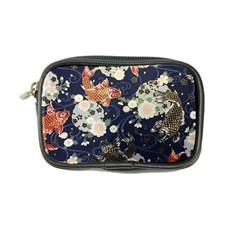 Japanese Wave Koi Illustration Pattern Coin Purse