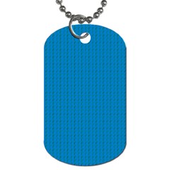 Blue Lego Texture Macro, Blue Dots Background, Lego Dog Tag (two Sides)