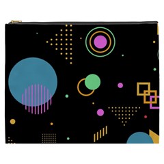 Colartive, Aesthetic, Amoled, Black, Colorful, Desenho Cosmetic Bag (xxxl)