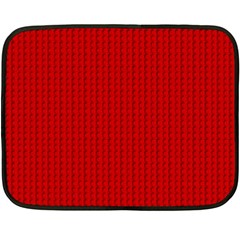 Ed Lego Texture Macro, Red Dots Background, Lego Two Sides Fleece Blanket (mini)