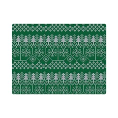 Christmas Knit Digital Premium Plush Fleece Blanket (mini)