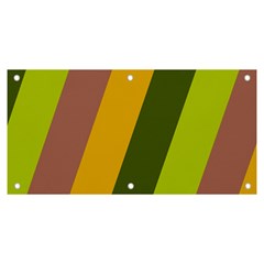 Autmn Stripes Colors Geometric Print Design Banner And Sign 6  X 3 