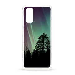 Silhouette Of Aurora Borealis Samsung Galaxy S20 6 2 Inch Tpu Uv Case