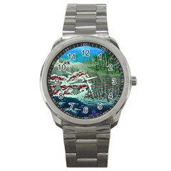 The Overworld Aurora Subnautica Sport Metal Watch