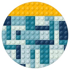 Lego, Background, Dots Round Trivet by kyorashop23