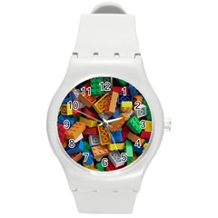 Lego, Toy Block, Colorfulness Round Plastic Sport Watch (m)