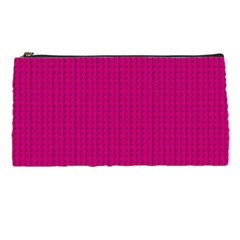 Purple Lego Texture Macro, Purple Dots Background Pencil Case