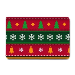 Christmas Time Pattern Christmas Ornament Small Doormat