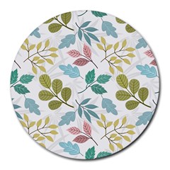 Leaf Pattern  Round Mousepad