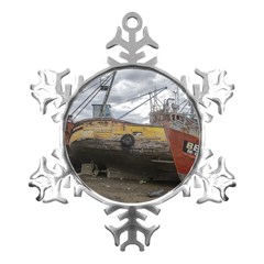 Maritime Memories, San Antonio Oeste, Rio Negro, Argentina Metal Small Snowflake Ornament