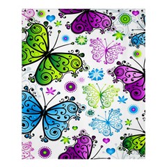 Butterflies, Abstract, Background, Colorful Shower Curtain 60  X 72  (medium) 