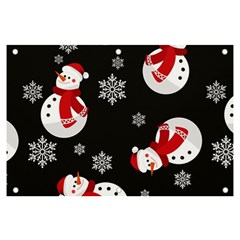 Christmas Texture, Retro Background With Snowmen Banner And Sign 6  X 4 