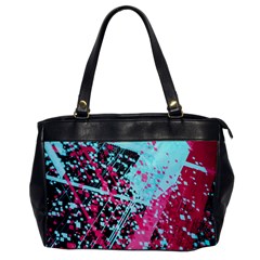 Colorful Splashes Grunge, Abstract Art Oversize Office Handbag