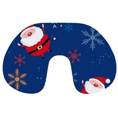 Feliz Natal, Santa, Merry Christmas Travel Neck Pillow