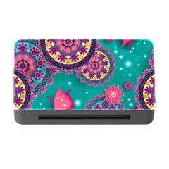 Floral Pattern, Abstract, Colorful, Flow Memory Card Reader With Cf by kyorashop23