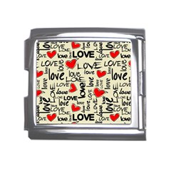 Love Abstract Background Love Textures Mega Link Italian Charm (18mm) by kyorashop23